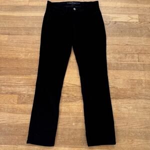 Calvin Klein black corduroy straight leg low rise pants size 2 b41